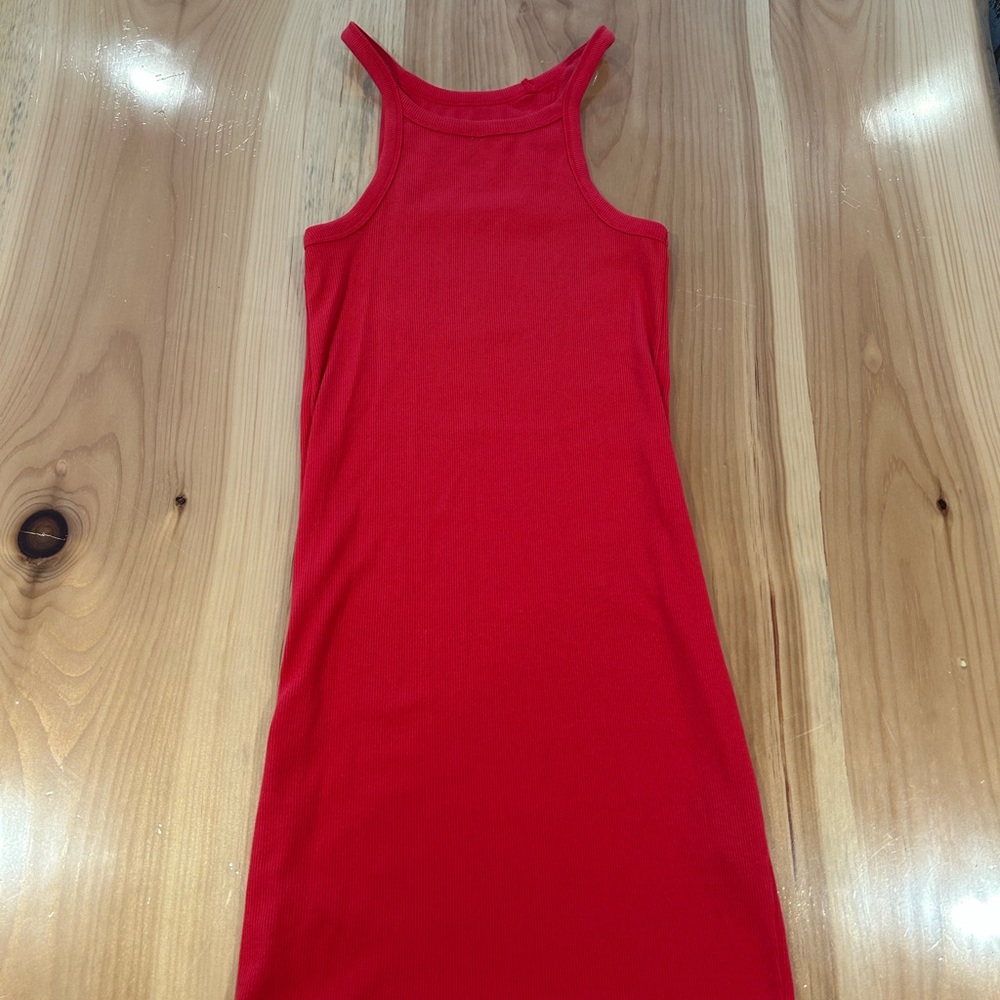 Urban Outfitters Vibrant Red Ribbed Tank